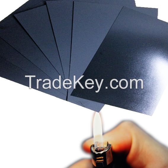 Flame retardant Polycarbonate films or sheets in black finish