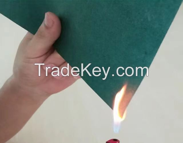 Flame retardant cyan insulation paper
