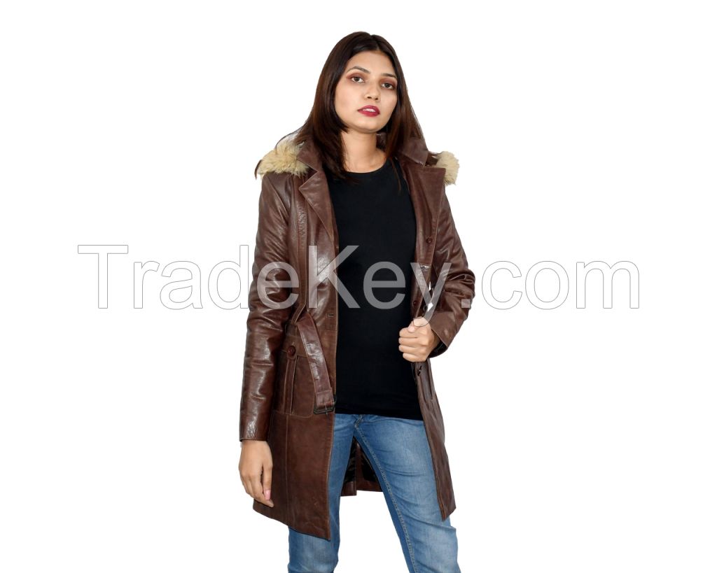 Leather Coat OEM Service Original Leather Fashion Coat - Jacket. JL-011
