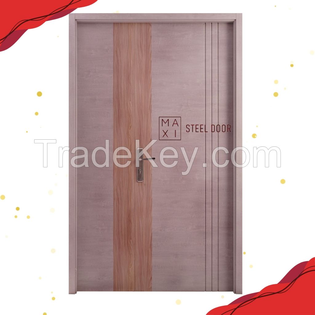 Maxi Steel Door Mother and Son Door Eco Door Eco Friendly Door Main Entrance Door Exterior Door