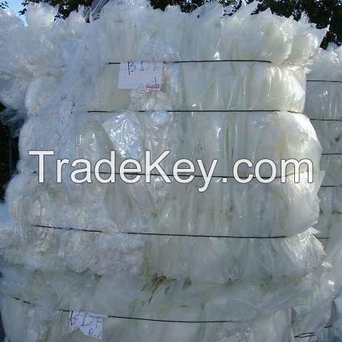 Clear Recycled Plastic Roll Bales LDPE Agriculture Film Scrap