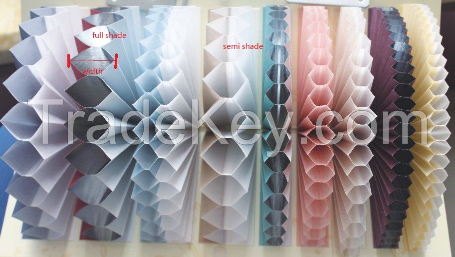 Hot selling smart 16mm/20mm/26mm/38mm blackout honeycomb blind fabric for decor
