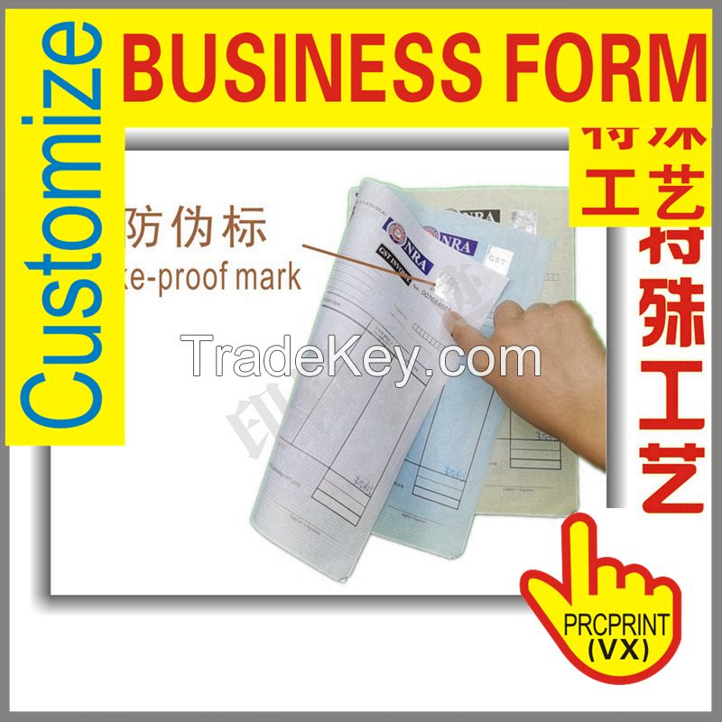 1-7plys Carbonless continuous computer forms NCR paper Plain or with business forms printing