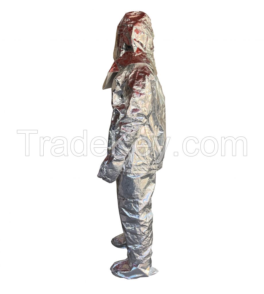 Silver Aluminized Fire Suit