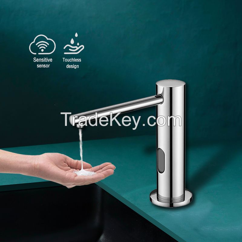 Chrom Plated Faucet Touch Free Sensor Soap Dispenser