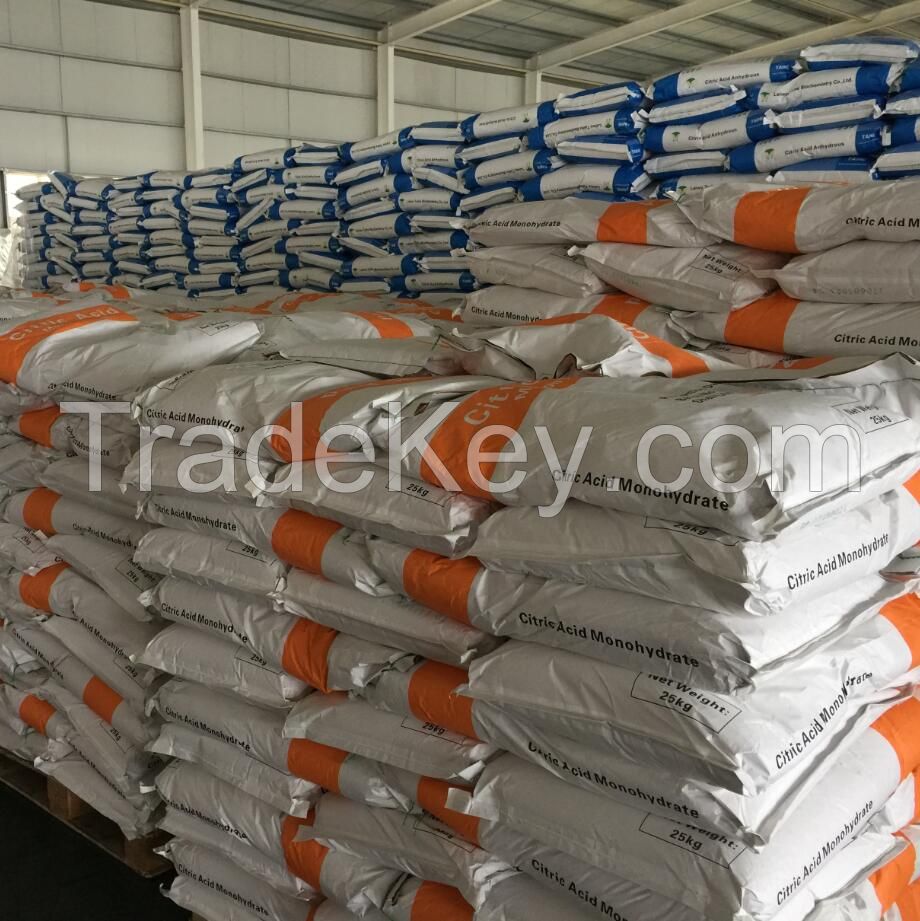 Food Grade Citric Acid Monohydrate available from stock