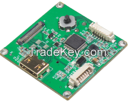 Interface board for zoom camera with SY visca protocol