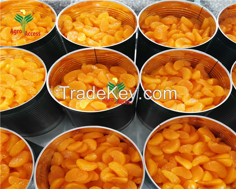 Canned Mandarin Orange fresh citrus fruit in Syrup