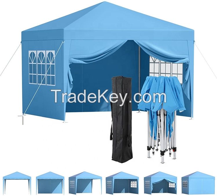 party easy up folding trade show tent with handbag