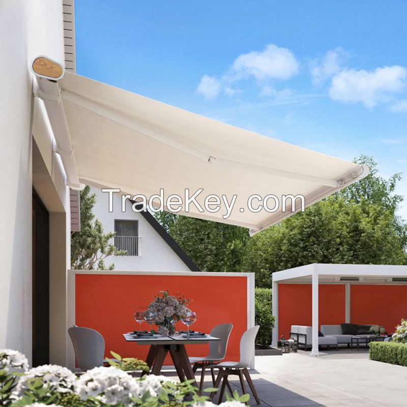 Waterproof Motorized Awning Retractable Folding Arms
