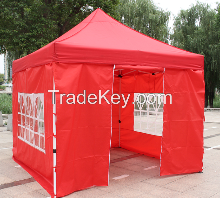 folding easy pop up tent gazebo portable with side wall