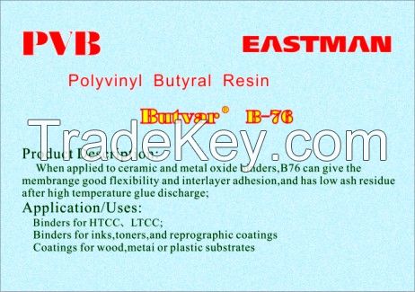 Polyvinyl Butyral Resin B76 formulations