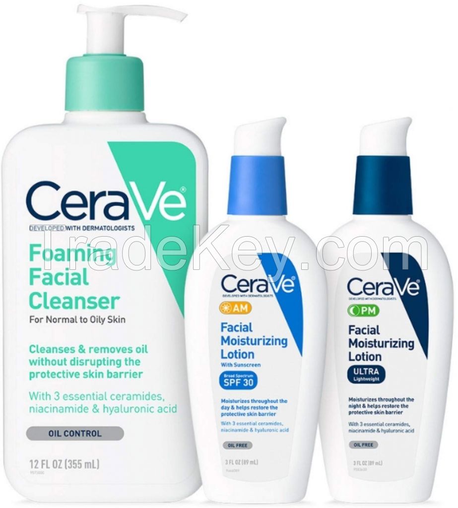Ceraves Day and Night Moisturising Cerav Smoothing Skin Night Time Bundle