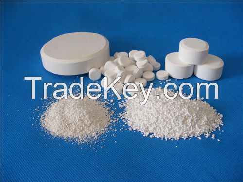 Fast dissolving pool chemicals Sodium dichloroisocyanurate sdic tablet granular 56% 60%