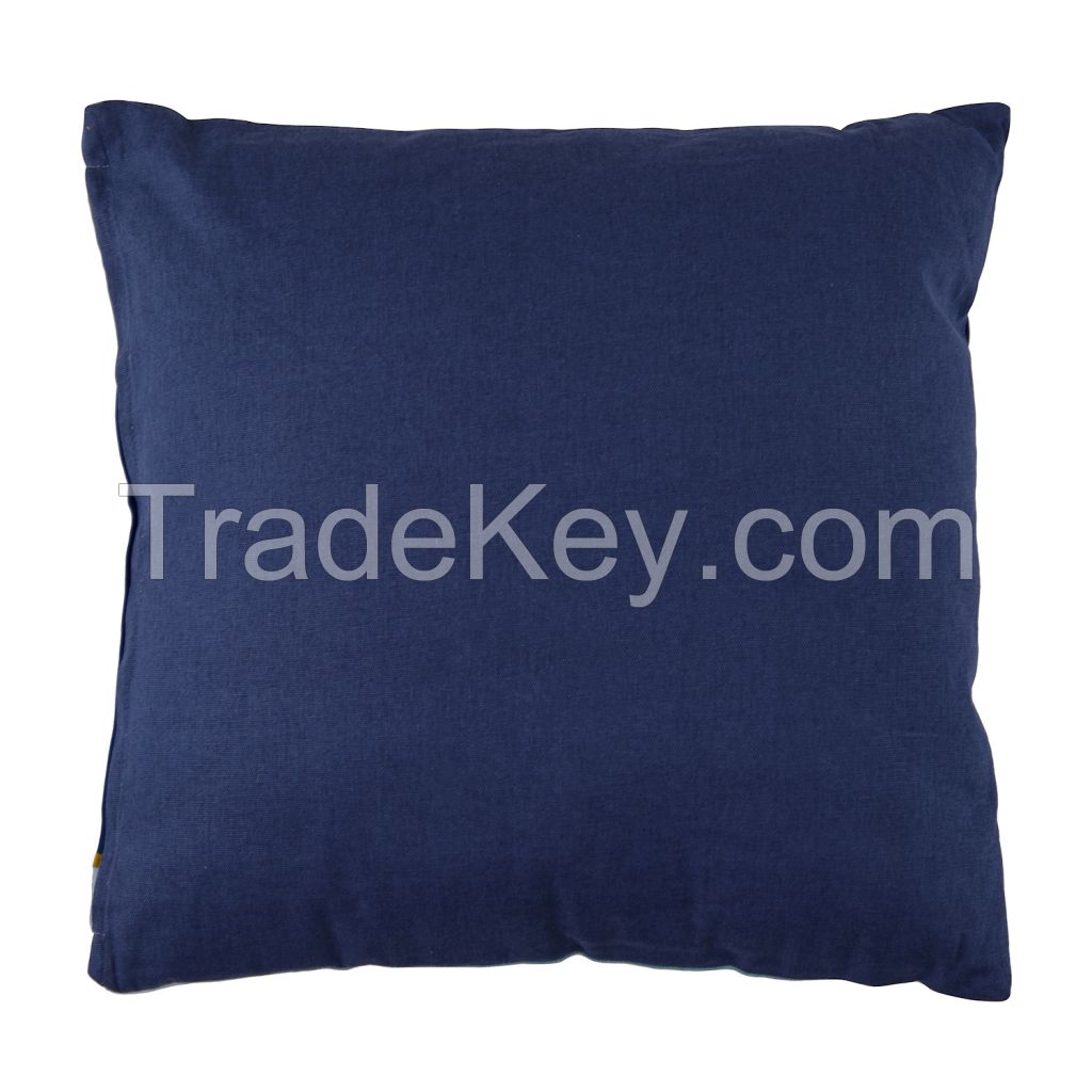 Cushion with an author's print, blue, collection Freak Fruit