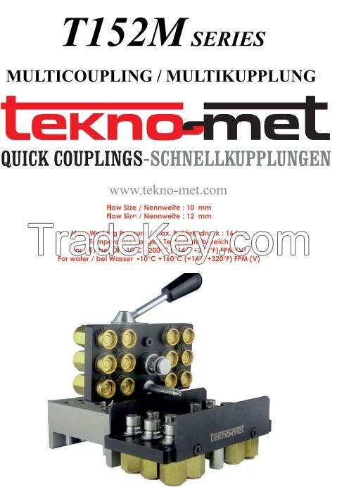 Multi quick couplings for pneumatic systems