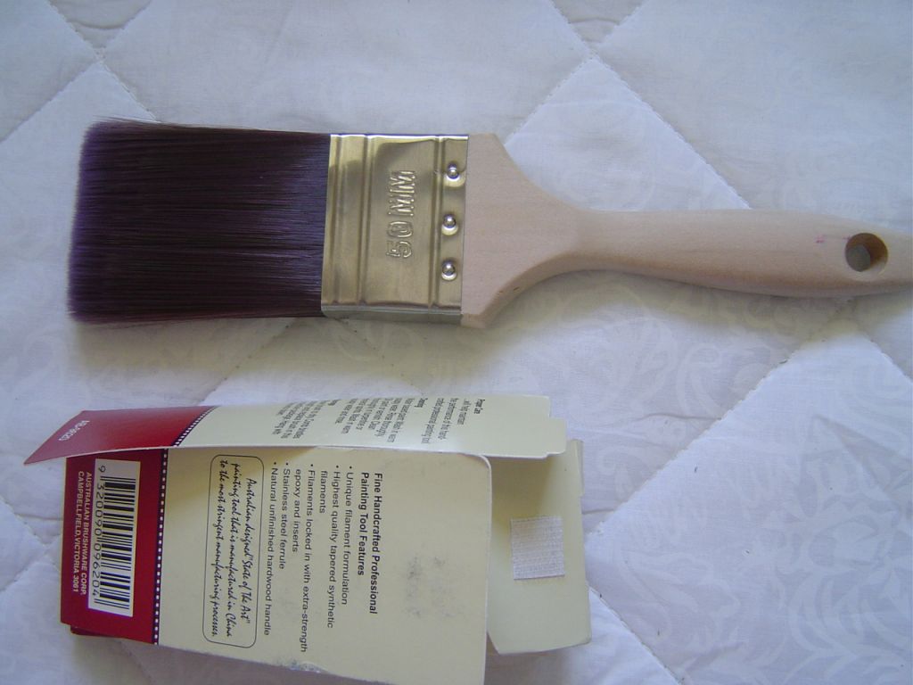 tapered synthetic paint brush