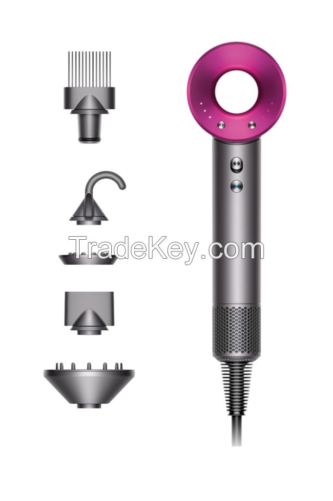 New Dyson Supersonic hair dryer Five styling attachments