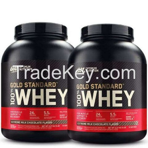 Optimum Nutrition 100% Whey Protein Powder all Flavour Gold