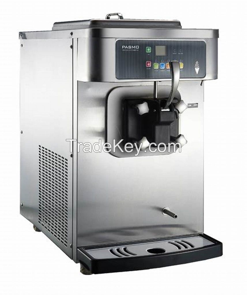 Approved 3 Flavors Soft Serve Ice Cream Making Machine for Canteen