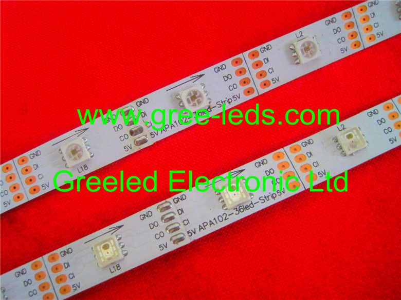 160 degree 36pcs apa102 integrated addressable led strip