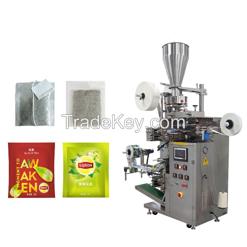 Wholesale Automatic small dip tea envelop packing machine inner and outer tea bag packing machine drip tea bag package machine