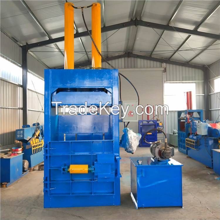 Second Hand Clothes Hydraulic Compressed Balers/ Bale Packaging Machine Textile Recycling Baler