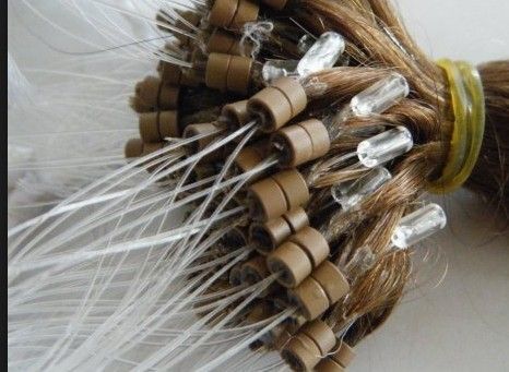 Hair extension Tools, hair clip, rubber band, italian glue bead, hair connector