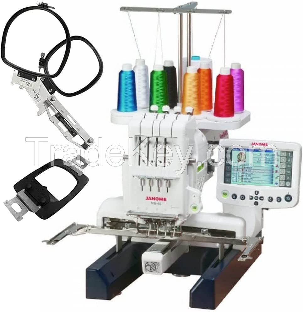 Authentic New JANOME MB-4S FOUR 4 NEEDLE EMBROIDERY MACHINE