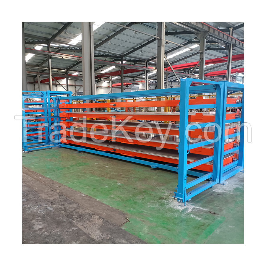 Sheet Metal Management Rack Customized Standard Loading 3tons per layer Steel Sheets Storage