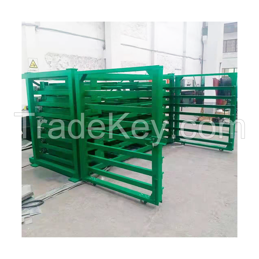 warehouse Pull Out Sheet Storage rack system Horizontal stone panel Display rack