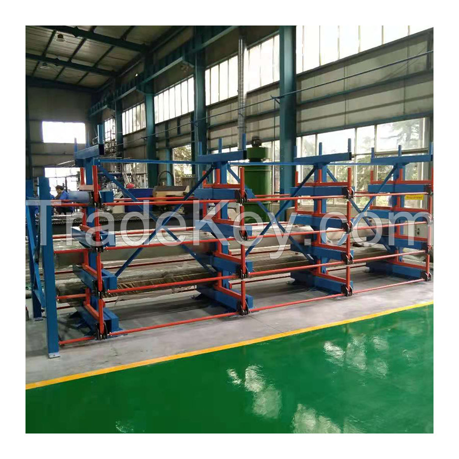 ROLL-OUT CANTILEVER RACK FOR PROFILES AND BARS