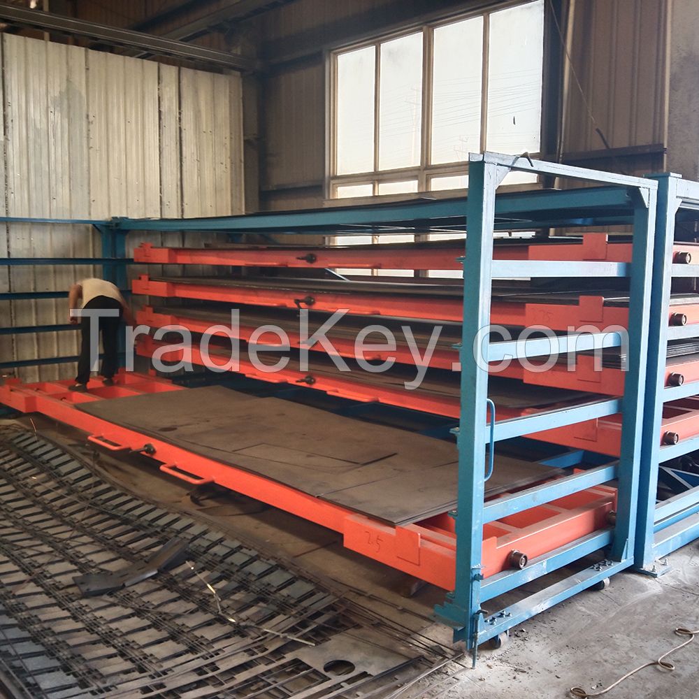 Industrial Metal Plate 3000X1500mm Storage Solution Six drawers Roll out Sheets Metal Storage Rack