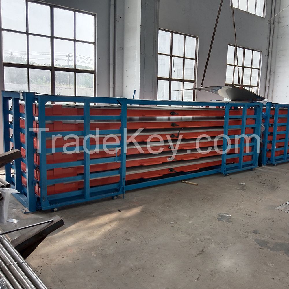 Customized 6000mm Steel Plate Storage Soutions Roll out Heavy Duty Sheet Metal racking system