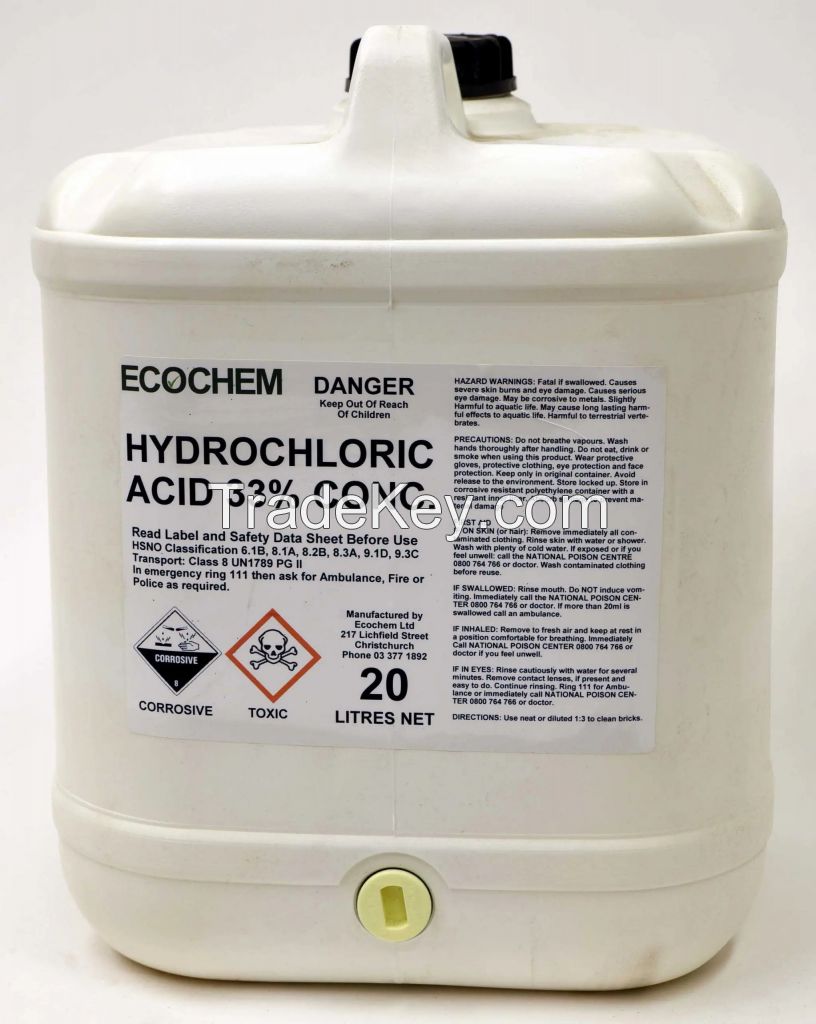 Hydrochloric Acid 37% technical grade