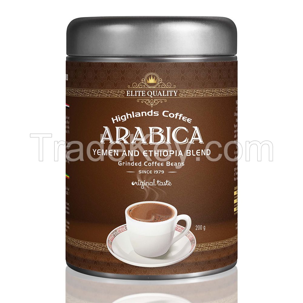 YEMEN AND ETHIOPIA ARABICA BLEND 200g (grinded coffee beans)
