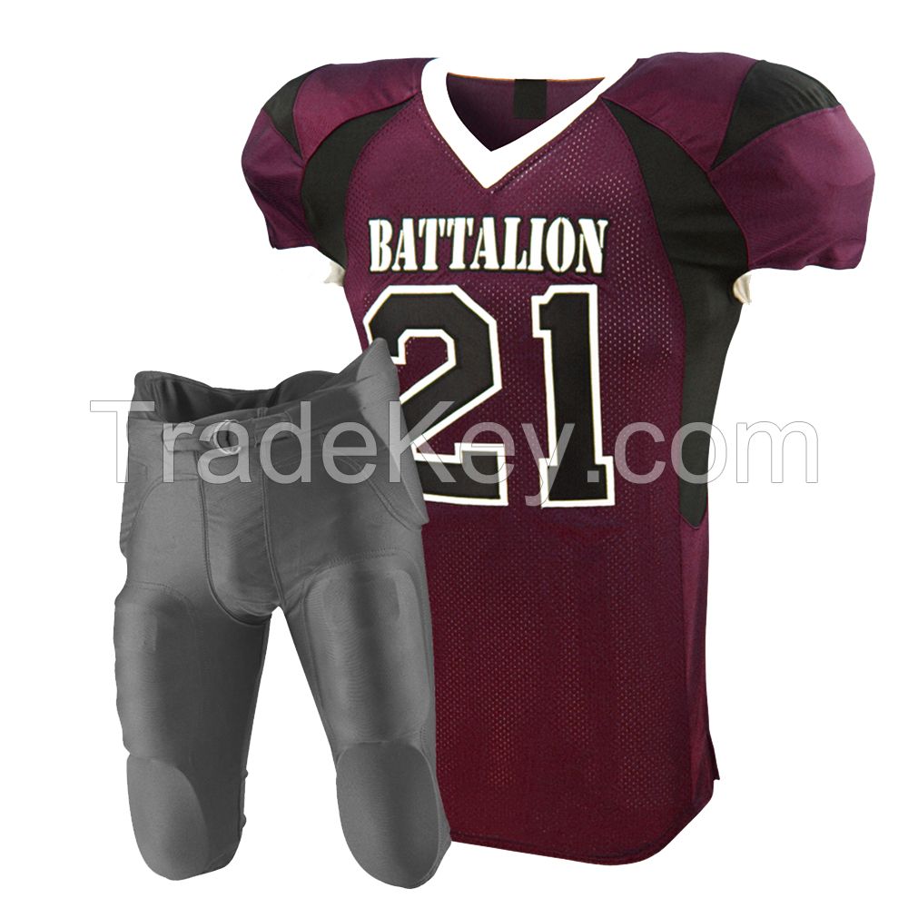 Customized Size American Football Uniform