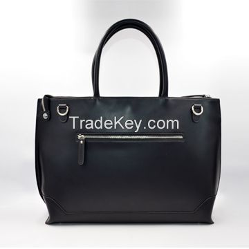 Leather briefcase tote bag for men