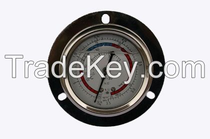 Refrigerant oil-filled pressure gauge (manifold set parts, refrigeration equipment gauge)