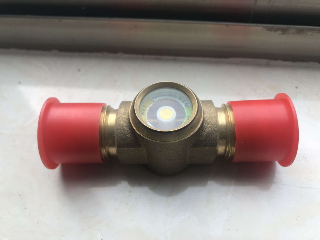 Brass sight glass, refrigeration and air conditioner sight glass
