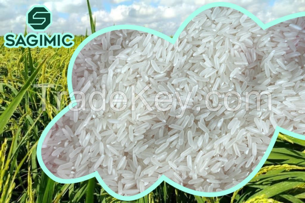 Vietnamese Exporter hot selling premium white long-grain DT8 5% broken rice with high quality and best price
