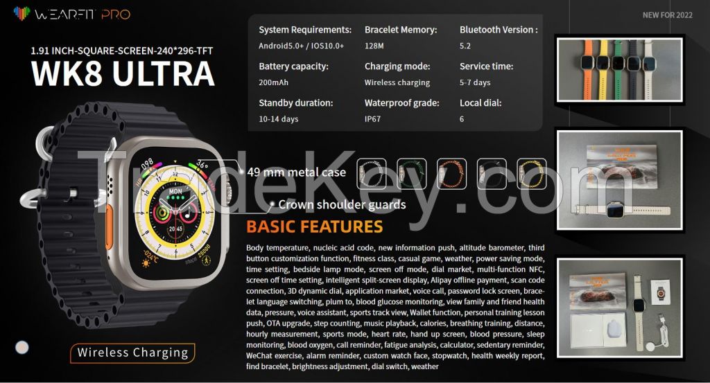 Sell Wearfit WK8 Ultra Smartwatch