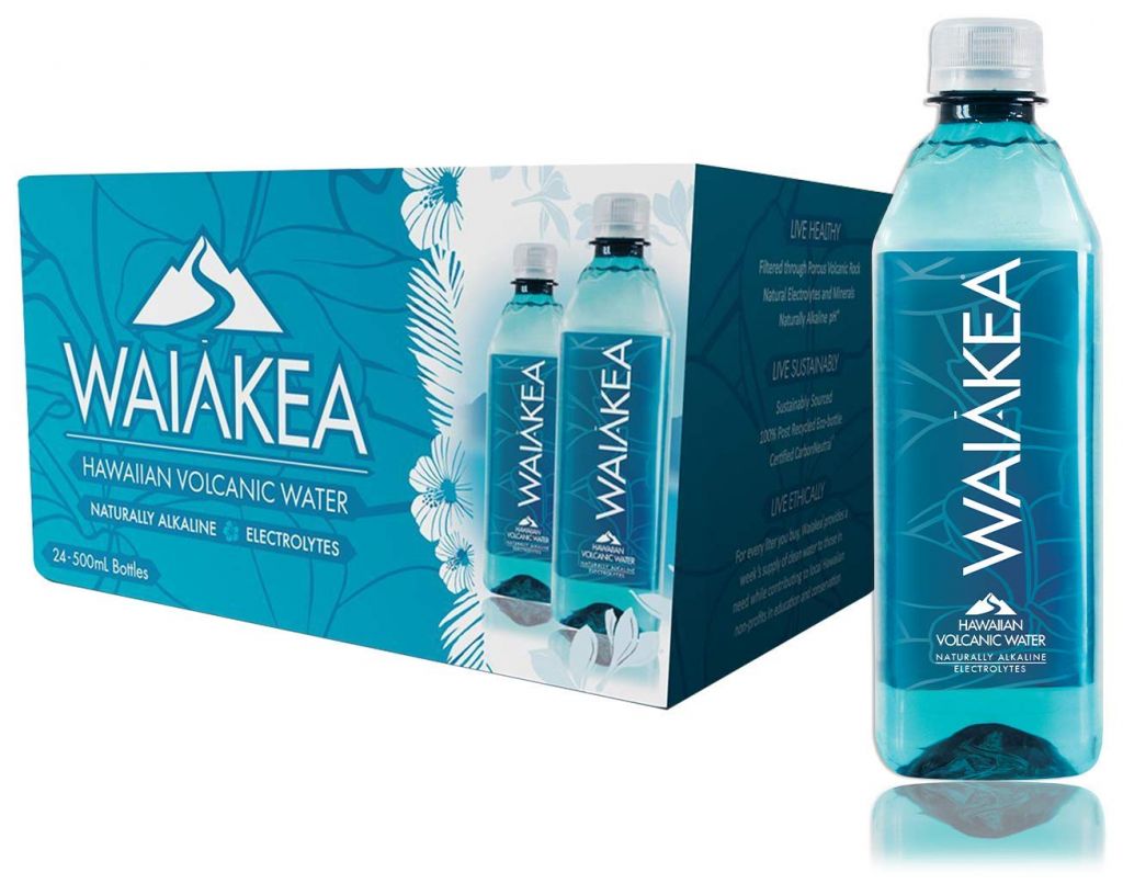 Hawaiian Volcanic Water, Naturally Alkaline, 100% Upcycled Bottle, 