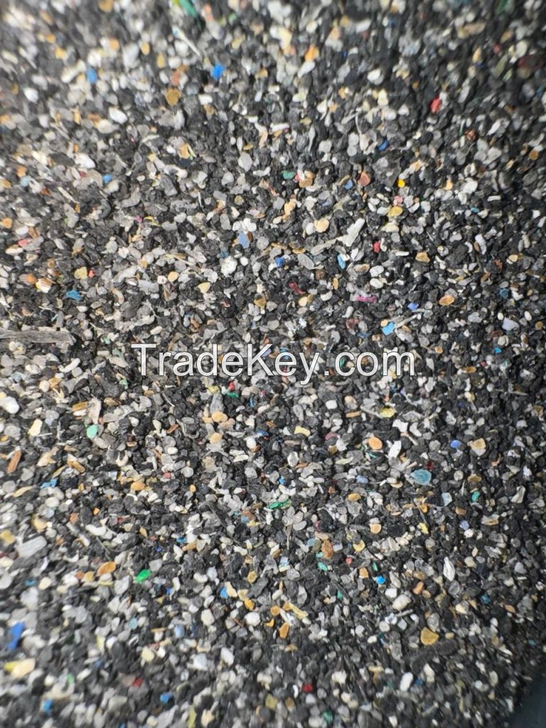 Shredded E-Waste Plastic 0-1 mm