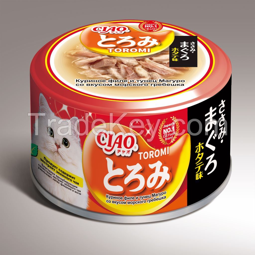 Sell Offer INABA Mirun Can Chicken and Tuna Scallop Flavor