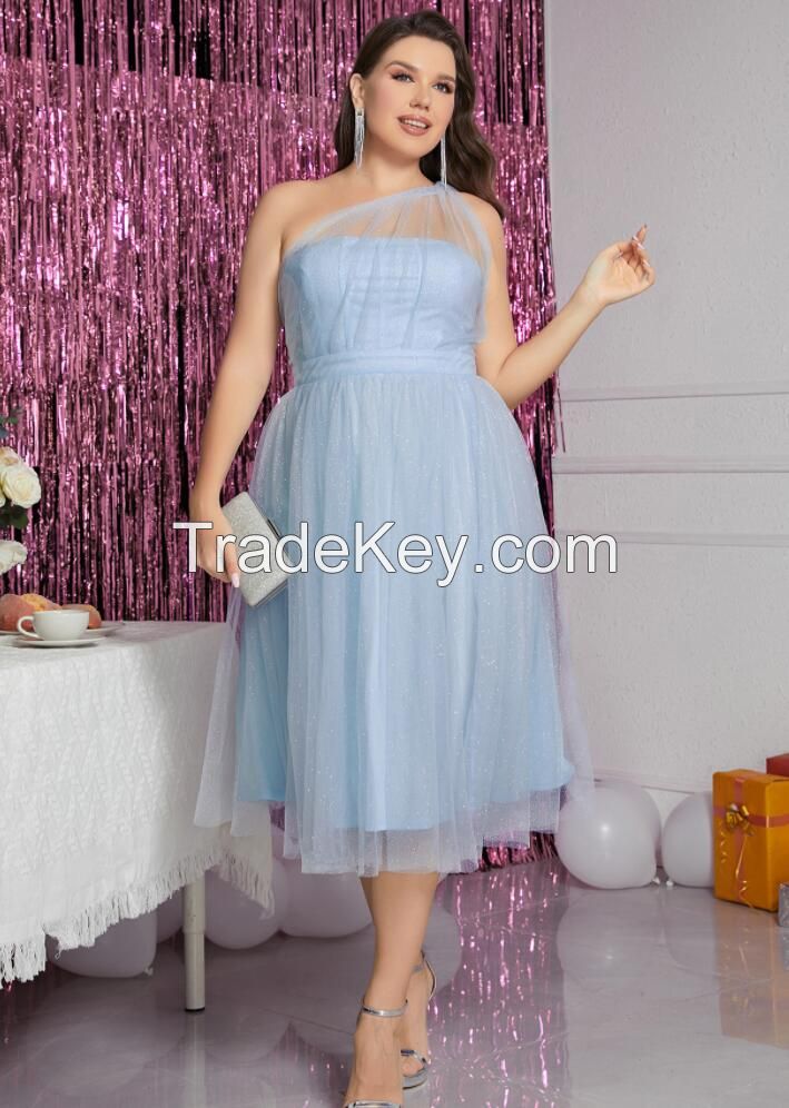 ladies sexy plus size dress party dress plus size short dress mesh dress