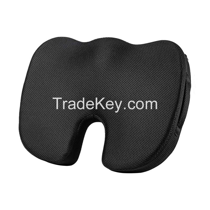 Selling Office Chair Back Pain Relief Ergonomic Seat Cushion Best Tailbone Pillow 100% High Rebound Memory Foam Seat Cushion