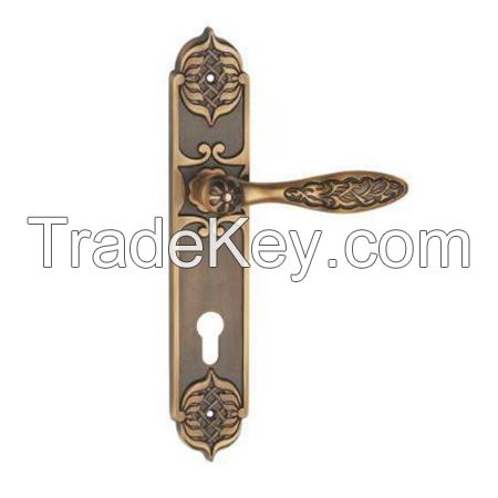 Zinc Alloy Door Handle on Zinc Plate