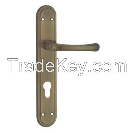 Zinc Alloy Door Handle on Zinc Plate