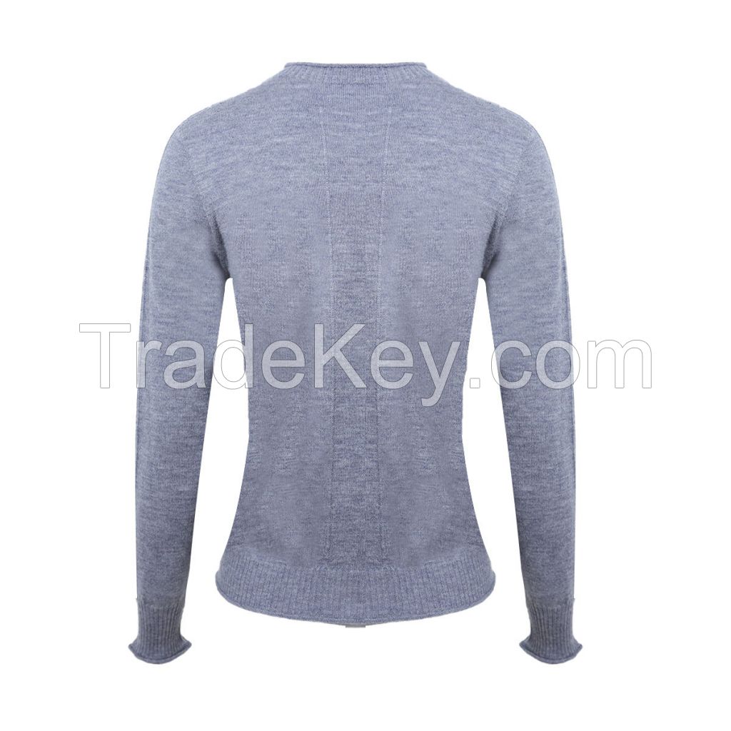 Factory customization Inner wear Line Seamless Plain Pure Wool Knit Bottoming Shirt Basic Sweater